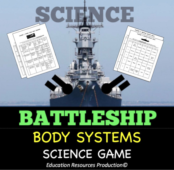 Body Systems Battle Ship Vocabulary Game