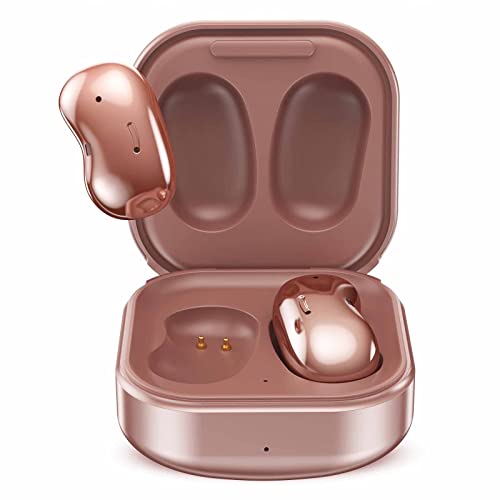 UrbanX Street Buds Live True Wireless Earbud Headphones for Samsung Galaxy A12 – Wireless Earbuds w/Active Noise Cancelling – (US Version with Warranty) – Rose Gold