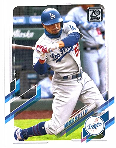 2021 Topps Series 1 & 2 Los Angeles Dodgers Team Set with 2 Mookie Betts & 2 Clayton Kershaw – 31 Cards