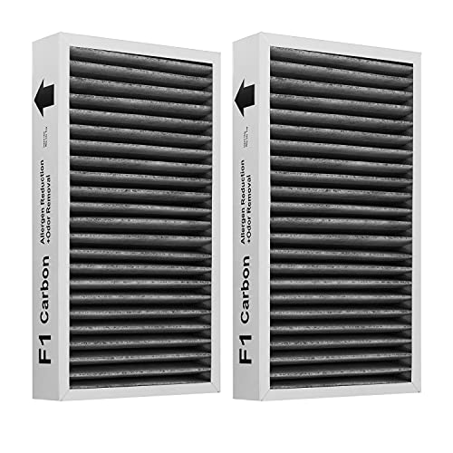 Hichoryer F1 Filter Allergen Reduction+Odor Removal, Replacement Filter Compatible with Filtrete C01 T02 Room Air Purifier FAP-C01-F1 and FAP-T02-F1,2 Pack