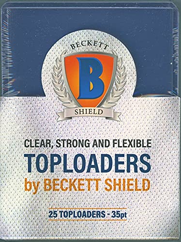 Arcane Tinmen Beckett Shield Standard Size Sleeves – Toploader 35pt 25CT – Card Sleeves are Smooth & Tough – Compatible with Pokemon, Yugioh, Magic The Gathering – MTG, TCG, (AT-90151)