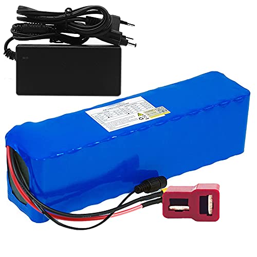 TGHY 48V 10Ah Electric Go-Kart Lithium Battery Pack with Charger and BMS 10000mAh Li-ion Battery for Electric Bicycle Electric Scooter Electric Tricycle Golf Cart,T Plug