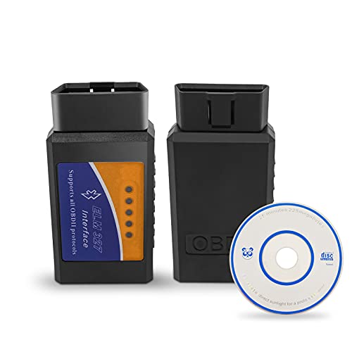 OBD2 Bluetooth Scanner Auto OBD II Diagnostic Scan Tool for Android Windows Bluetooth 2.1 Car Check Engine Light Code Reader Supports Torque Vehicle OBDII Adapter