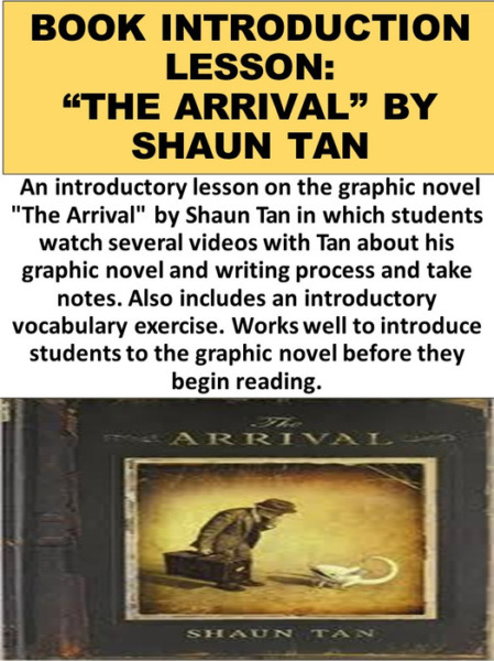 Book Introduction Lesson: ‘The Arrival’ by Shaun Tan