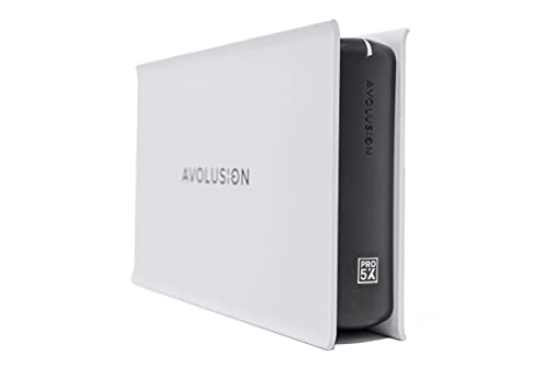 Avolusion PRO-5X Series 6TB USB 3.0 External Gaming Hard Drive for PS5 Game Console (White) – 2 Year Warranty