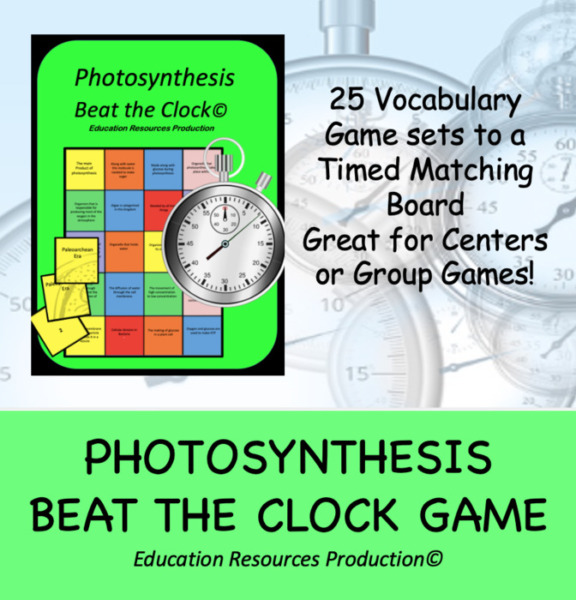 Photosynthesis Beat the Clock Vocabulary Game