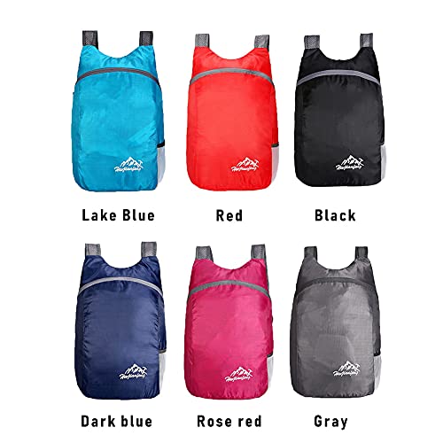 DongY Foldable Lightweight Backpack Travel Hiking Daypack 20L Waterproof Folding Bag for Shopping Outdoor, Navy Blue, 41x30x11cm | The Storepaperoomates Retail Market - Fast Affordable Shopping