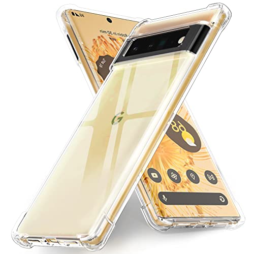 Ferilinso Designed for Google Pixel 6 Pro 5G Case, [NOT for Pixel 6] Shockproof Protective Phone Case Slim Cover, Military Grade Protection, 10X Anti-Yellowing, Clear