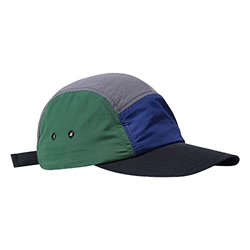 Croogo Unstructured 5 Panel Quick Dry Sun Hat Waterproof Baseball Umpire Cap Driving Curved Bill Fitted Cap,Forest Green-BO32