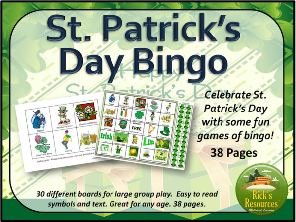 St. Patrick’s Day Bingo Game