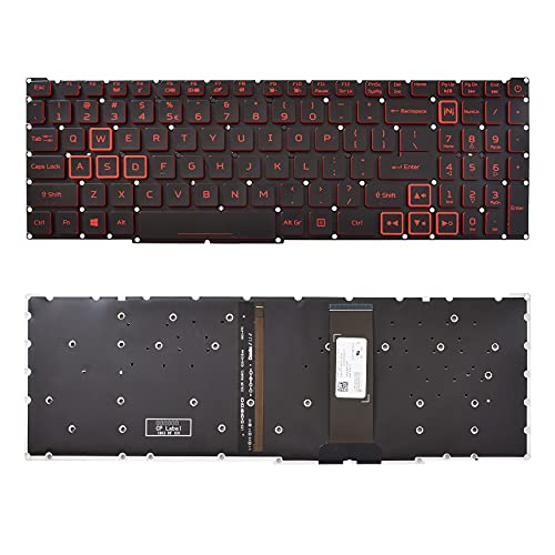 SUNMALL Replacement Keyboard with Backlit Compatible with Acer Predator Helios 300 PH315-52 PH315-53 PH317-53.Acer Nitro 5 AN515-43 AN515-54 AN515-55 AN517-51.Acer Nitro 7 AN715-51. Black US Layout