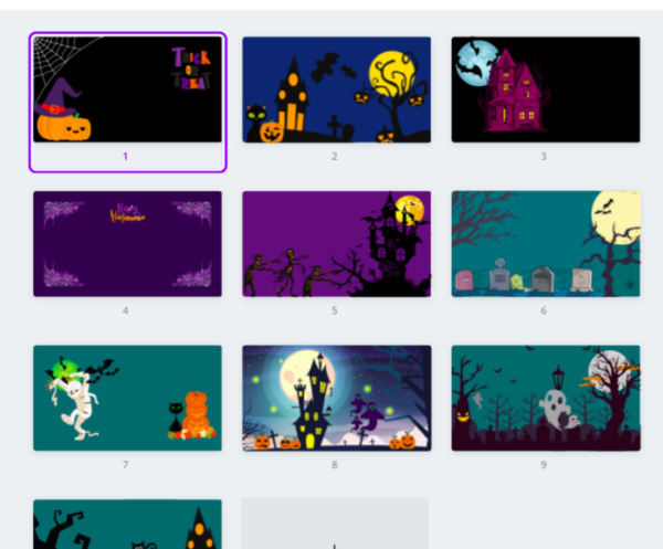 Halloween Background for Google, PPT, Zoom or as a Screensaver or a Printable!