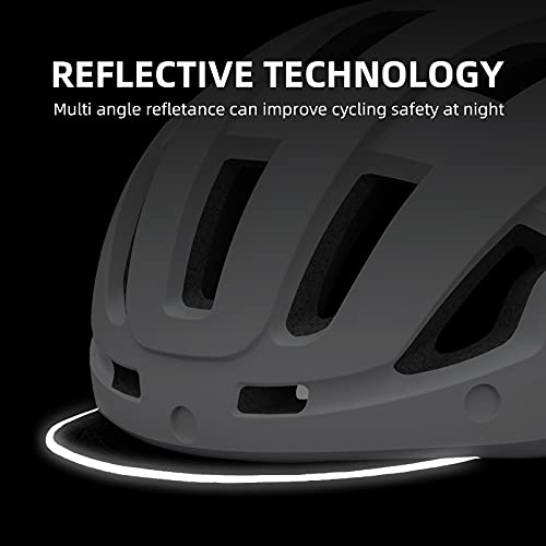 BATFOX Commuter Bike Helmet Casco Bicicleta Adults Men Women Skate Scooter Street Urban Bicycle Cycling Helmets with USB Rechargeable Led Safety Light | The Storepaperoomates Retail Market - Fast Affordable Shopping