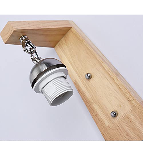 LED Solid Wood Wall Lights is Simple, E27 Screw Mouth 3w Warm Light Wall Lamp Glass Lampshade, Suitable for Bedroom, Bedside Aisle, Living Room | The Storepaperoomates Retail Market - Fast Affordable Shopping