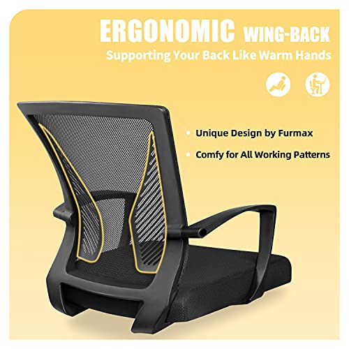 Furmax Drafting Chair Tall Office Chair with Ergonomic Back Drafting Table Chair Adjustable Standing Desk Chair with Footrest Ring and Arms | The Storepaperoomates Retail Market - Fast Affordable Shopping