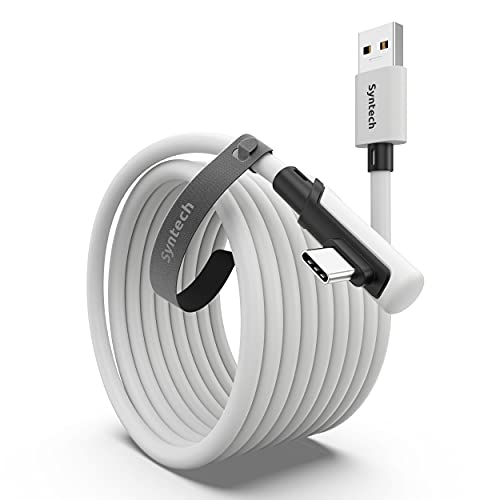 Syntech Link Cable 16 FT Compatible with Quest2/Quest Pro/Pico 4 Accessories and PC/Steam VR, High Speed PC Data Transfer, USB 3.0 to USB C Cable for VR Headset and Gaming PC