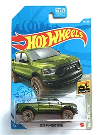 DieCast Hotwheels 2020 Ram 1500 Rebel Truck – Baja Blazers 8/10 [Green] 101/250 | The Storepaperoomates Retail Market - Fast Affordable Shopping
