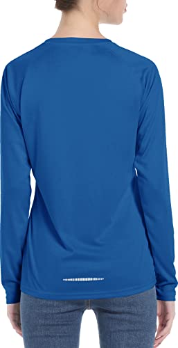 Women’s UPF 50+ Sun Protection UV Shirts – Long Sleeve Outdoor Hiking Fishing Swim SPF Rash Guard T-Shirt with Thumbhole Ocean Blue | The Storepaperoomates Retail Market - Fast Affordable Shopping