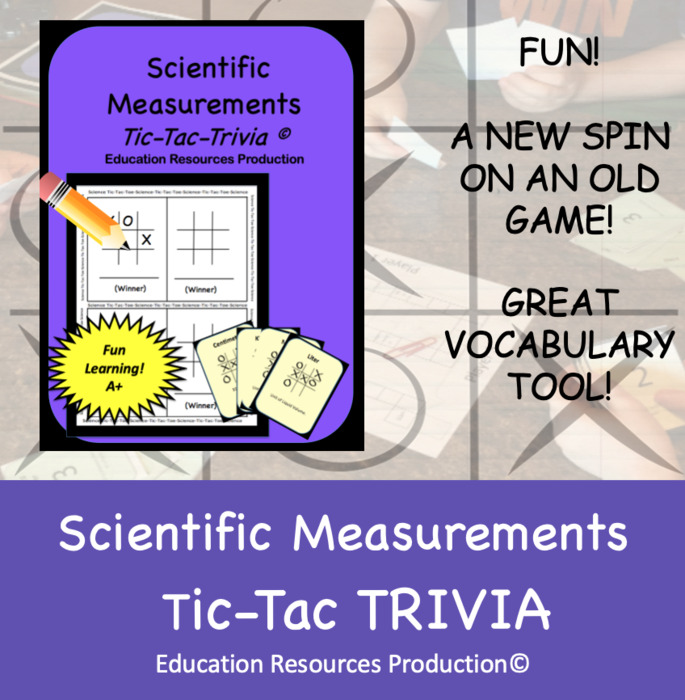 The Metric System Tic Tac Trivia Vocabulary Game | The Storepaperoomates Retail Market - Fast Affordable Shopping
