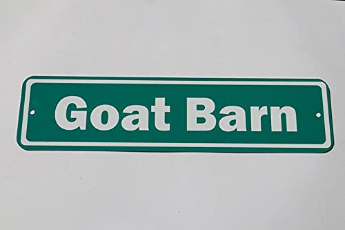 Streets Signs ST AVE DT Goat barn Vintage Wall Decoration Home Garden Kitchen Art Sign 4×16 inch