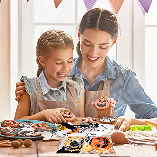 HADDIY Halloween Small Cellophane Candy Bags,300 Pcs Self Adhesive Clear Cookie Treat Bags for Kids Halloween Party Favor and Gift Packing | The Storepaperoomates Retail Market - Fast Affordable Shopping