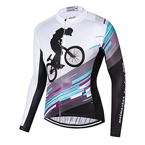 Men’s Cycling Jersey Long Sleeve Autumn Road Bike Jackets Mountain Bike Clothing Breathable Bike Clothes