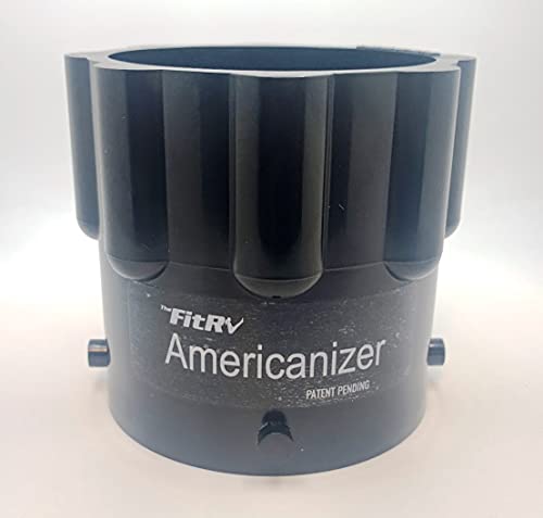The Americanizer – RV Sewage Adapter for Cassettes and Portable Toilets.