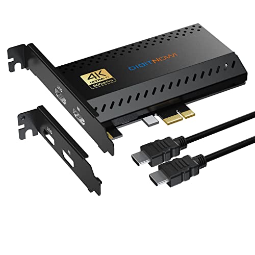DIGITNOW PCIe Capture Card 4Kp60 – Live Gamer 4K Video Capture Card with HDMI Input/Output, Ultra-Low Latency for Streaming and Recording Nintendo Switch, PS5, PS4, Xbox Series X/S, Xbox One X