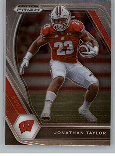 2021 Panini Prizm Draft Picks #76 Jonathan Taylor Wisconsin Badgers Official NCAA Football Trading Card in Raw (NM or Better) Condition