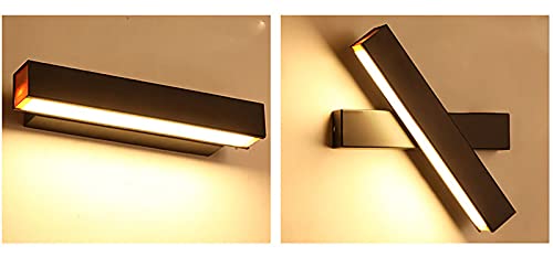 350°Adjustable LED Modern Indoor Wall Lamp, 6w Wrought Iron Acrylic Wall Lights, Suitable for Bedroom and Living Room Aisle Walls