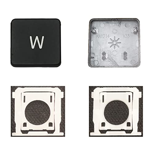 Bfenown Replacement Individual AP11 Type W Keycaps Keys and Hinge for MacBook Pro Model A1425 A1502 A1398 for MacBook Air Model A1369 A1466 A1370 A1465 Keyboard to Replace Type W Keycap Key and Hinge