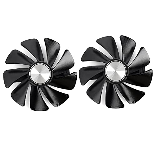 inRobert CF1015H12D GPU-Fan-Replacement for Sapphire Nitro+ RX 580-570-480-470 590 Pulse Graphics Card (Black(2pcs))