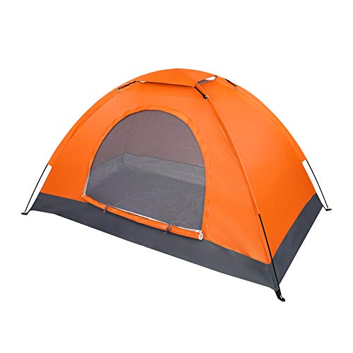 Ochine 1/2/4 Person Camping Tent Family Tents Pops Up Tent Waterproof Windproof Easy Setup Tent Lightweight Dome Tent for Outdoor Camp, Backpacking, Hiking, etc (Ship from USA)