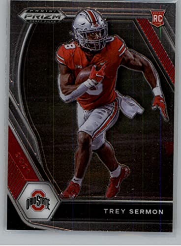 2021 Panini Prizm Draft Picks #159 Trey Sermon Ohio State Buckeyes RC Rookie Card Official NCAA Football Trading Card in Raw (NM or Better) Condition