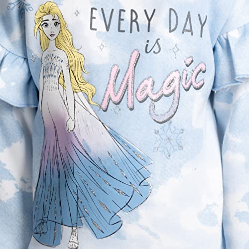 Disney Frozen Queen Elsa Toddler Girls Fleece Pullover Sweatshirt Tie Dye 4T | The Storepaperoomates Retail Market - Fast Affordable Shopping