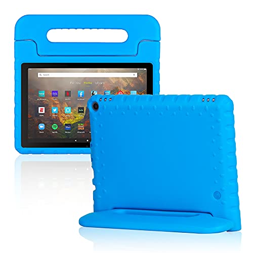 Foluu All-New Kindle Fire HD 10 & 10 Plus Tablet Case (11th Generation, 2021 Release), Fire HD 10 2021 Kids Case, Shockproof Light Weight Handle Stand Case for Amazon Fire HD 10 Tablet 2021 (Blue)