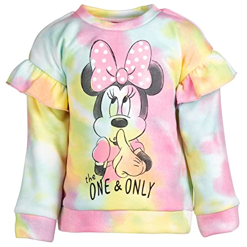 Disney Minnie Mouse Little Girls Fleece Sweatshirt Tie Dye 7-8