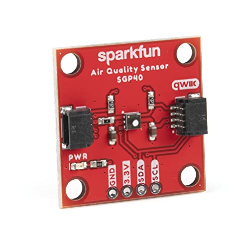 SparkFun Air Quality Sensor – SGP40 (Qwiic) – Measure The Quality of air in Your Room or House MOX (Metal Oxide) Sensor Detect Volatile Organic Compounds (VOCs) – Operating Voltage Range 1.7v – 3.6v