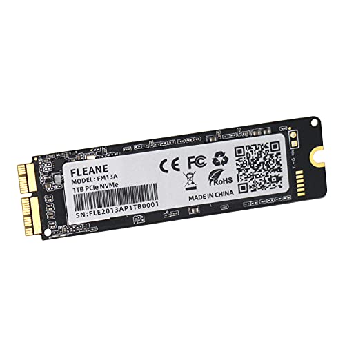 FLEANE FM13A 1TB PCIE 3.0×4 NVME SSD with DIY Tools for MacBook Air A1465 A1466 (Mid2013-Mid2017), MacBook Pro Retina A1398 A1502 (Late 2013-Mid 2015), iMac A1419 A1418 (Late 2013-Mid 2017) (1TB)