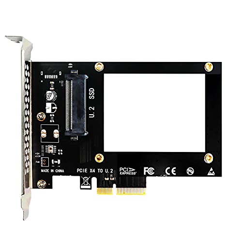 GLOTRENDS U.2 (SFF-8639) PCIe NVMe 4.0/3.0 Adapter for U.2 PCIe SSD, PCI-E GEN4 Full Speed, Desktop PC Installation