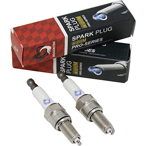 AIP Electronics 2pc Set of Dragon FIRE Performance Iridium Spark Plugs Compatible with 2011-2020 Polaris ACE General Ranger RZR XP S 570 900 1000 Replaces NGK 95897 MR7F OEM Fit DFSP1003-2