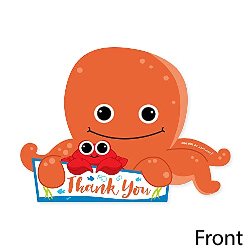 Big Dot of Happiness Under the Sea Critters – Shaped Thank You Cards – Baby Shower or Birthday Party Thank You Note Cards with Envelopes – Set of 12 | The Storepaperoomates Retail Market - Fast Affordable Shopping