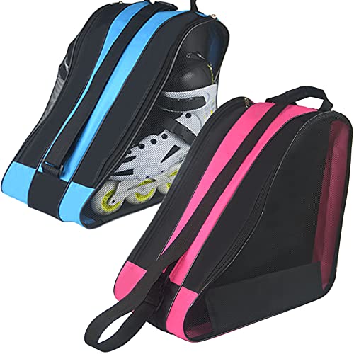 Gooyule Roller Skate Bag,Ice Skate Bags Breathable Skating Bag for Girls Boys and Most Adults, Large Capacity Skate Bag Fits Quad Skates, Inline Skate and Most Roller Skate Accessories