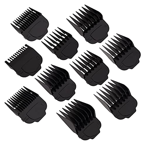 Clipper Guards Magnetic Comb Set for Andis Master Clippers Trimmer Cordless Clipper- 10 Cutting Lengths from 1/16” to 1” Designed for MBA, MC-2, ML, PM-1 and PM-4 (10 Pack)
