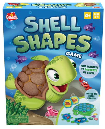 Shell Shapes Game – Develops Memory and Matching Skills As Players Find Matches to Decorate The Turtle’s Shell by Goliath , Blue