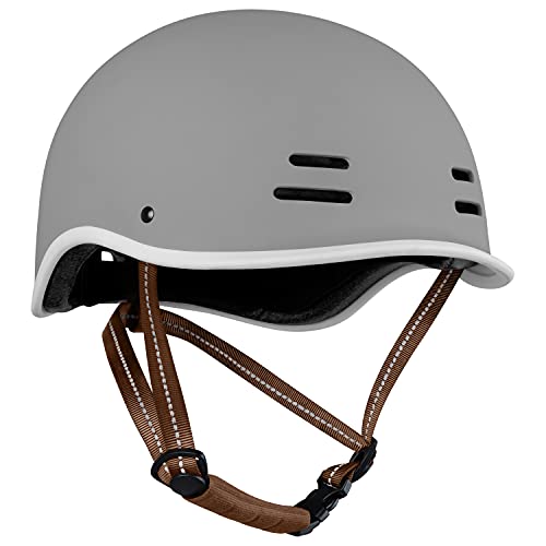Retrospec Remi Adult Bike Helmet for Men & Women – Bicycle Helmet for Commuting, Road Biking, Skating, Matte Slate, Small 54-57cm