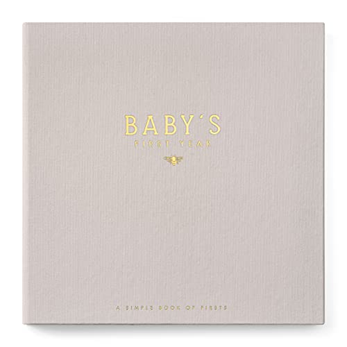 Lucy Darling Honey Bee Theme Luxury Baby Memory Book – First Year Journal Album Photo Book To Capture Precious Memories – Keepsake Pregnancy Baby Record Book – Ultrasound Picture Book