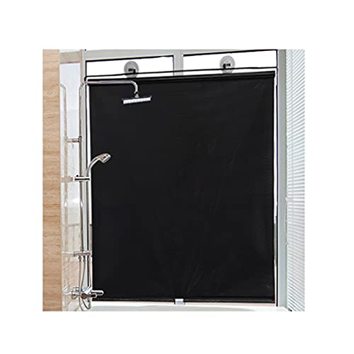 XYUfly20 Retractable Non-Perforated Blackout Curtains Suction Cup Shading Temporary Blinds Block 90% of Ultraviolet Rays Waterproof and Oil-Proof, Easy to Clean and Heat-Insulating Curtains