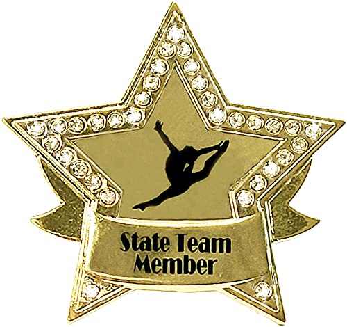 Snowflake Designs State Team Member Gymnastics Pin – #1221