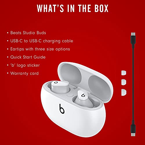 Beats Studio Buds – True Wireless Noise Cancelling Earbuds – White (Renewed) | The Storepaperoomates Retail Market - Fast Affordable Shopping
